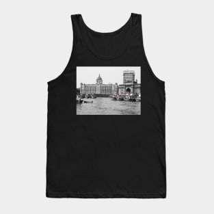 Gateway of India in Black N White Tank Top